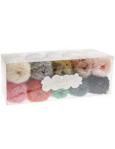 Conjunto de 10 novelos de fio para crochê Creative Bubble - Good Luck