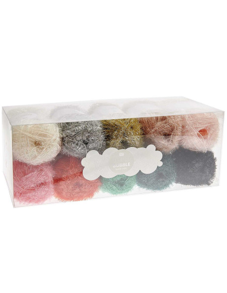 Conjunto de 10 novelos de fio para crochê Creative Bubble - Good Luck