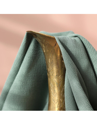 Tecido crepe marroquino de viscose Laurier - La Maison Naïve