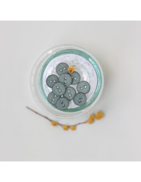 Botão de dois furos 10 mm - Loureiro