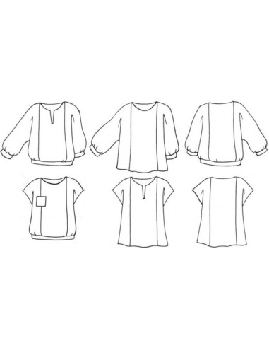 Molde de blusa Doris - Anna Rose patterns