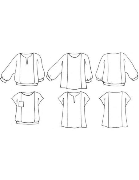 Molde de blusa Doris - Anna Rose patterns