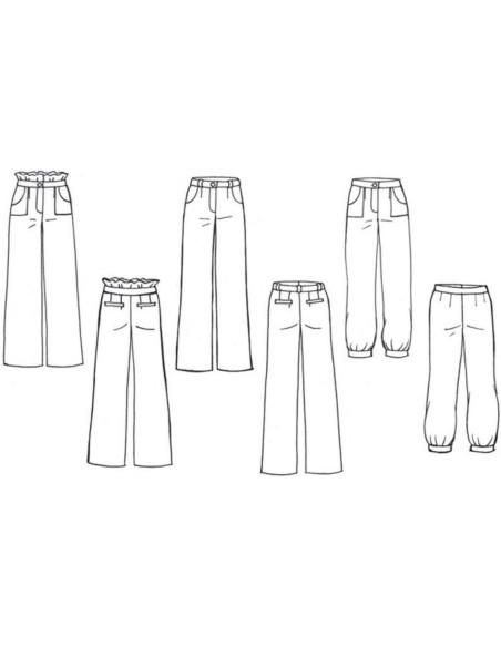 Molde de calça Dulce - Anna Rose patterns