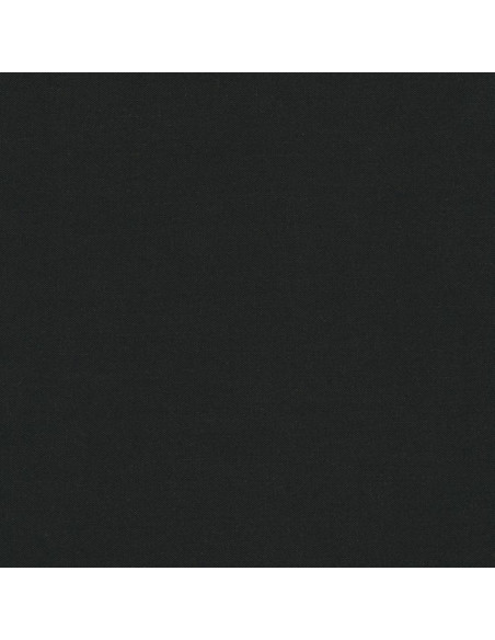 Tecido de algodão liso patchwork Kona - Preto