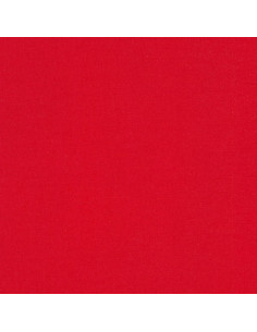 Tecido de algodão liso patchwork Kona - Vermelho