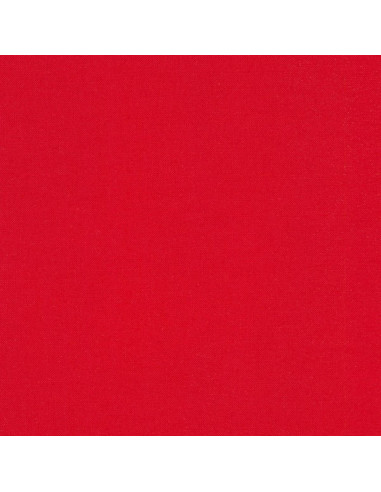 Tecido de algodão liso patchwork Kona - Vermelho