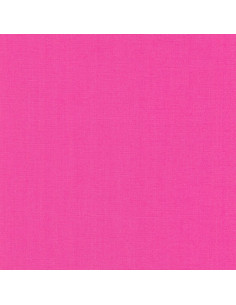 Tecido de algodão liso patchwork Kona - Rosa Brilhante