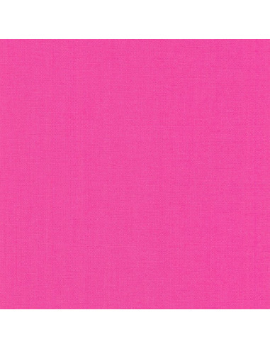 Tecido de algodão liso patchwork Kona - Rosa Brilhante