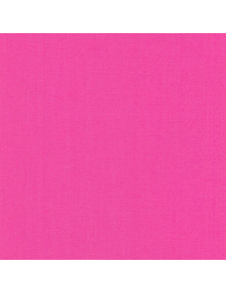 Tecido de algodão liso patchwork Kona - Rosa Brilhante