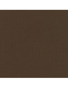 Tecido de algodão liso patchwork Kona - Chocolate