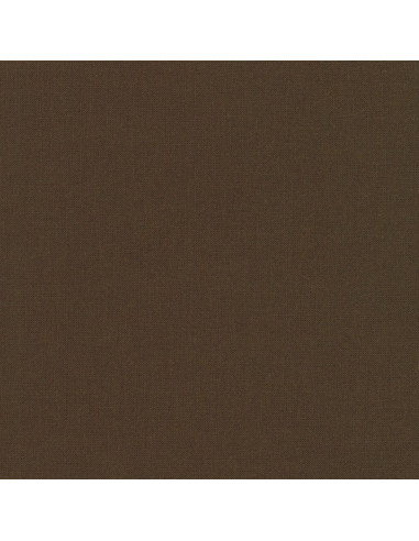 Tecido de algodão liso patchwork Kona - Chocolate