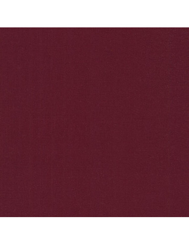 Tecido de algodão liso patchwork Kona - Burgundy