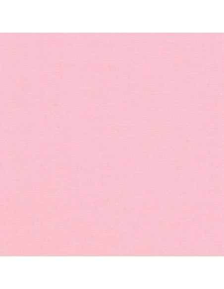 Tecido de algodão liso patchwork Kona - Baby Pink