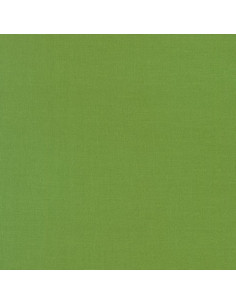 Tecido de algodão liso patchwork Kona - Verde Grama