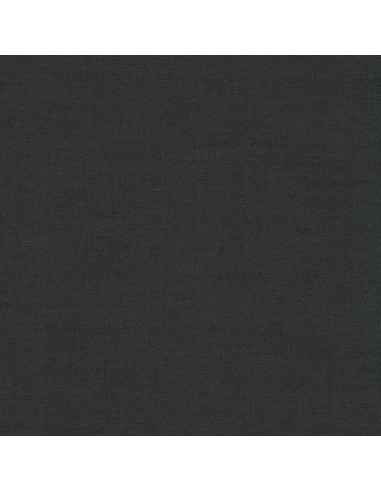 Tecido de algodão liso patchwork Kona - Charcoal