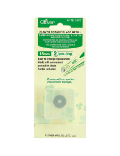 2 lâminas de reposição para cortador Clover - 18 mm
