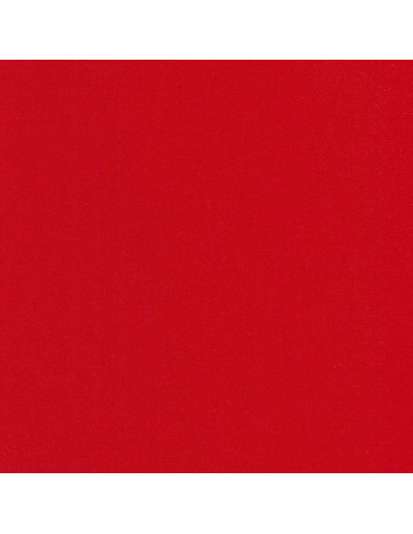 Tecido de algodão liso patchwork Kona - Vermelho Chinês
