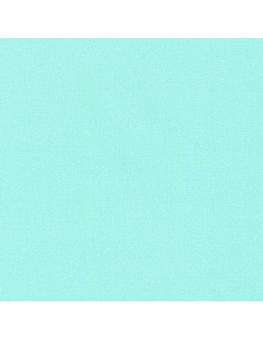 Tecido de algodão liso patchwork Kona - Aqua