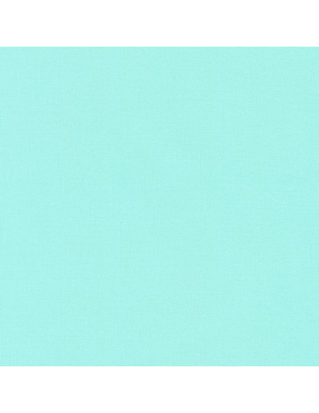 Tecido de algodão liso patchwork Kona - Aqua