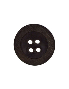 Tubo de 3 botões de madeira com 4 furos - 18 mm