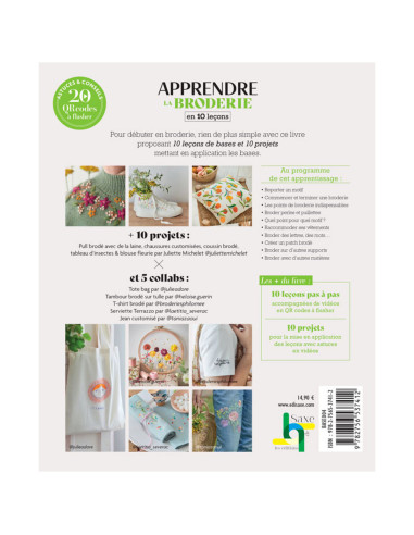 Livro aprender bordado em 10 lições