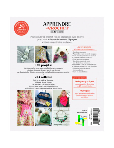 Livro aprender crochê em 10 lições