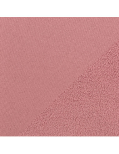 Tecido softshell repelente à água com forro de microfibra polar - Rosa
