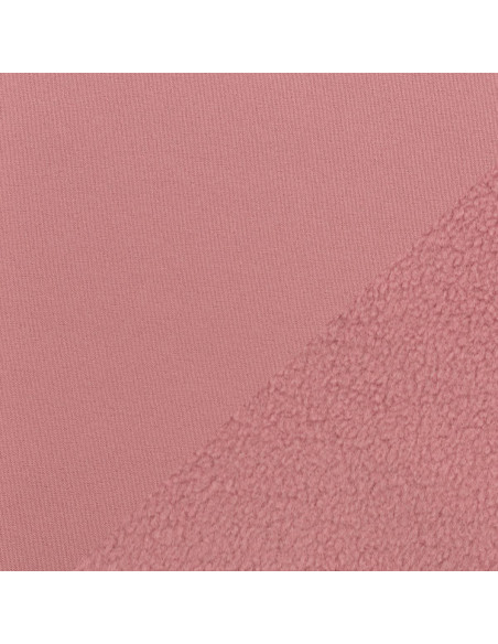 Tecido softshell repelente à água com forro de microfibra polar - Rosa