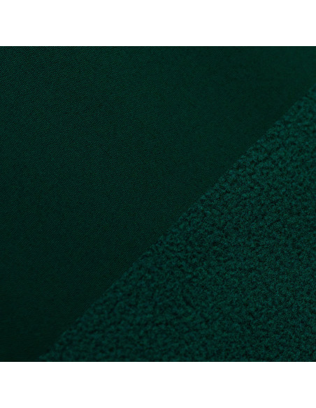 Tecido softshell repelente à água com forro de microfibra polar - Verde garrafa