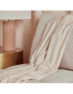 Tecido veludo cotelê com bolinhas Off-White - Atelier Brunette