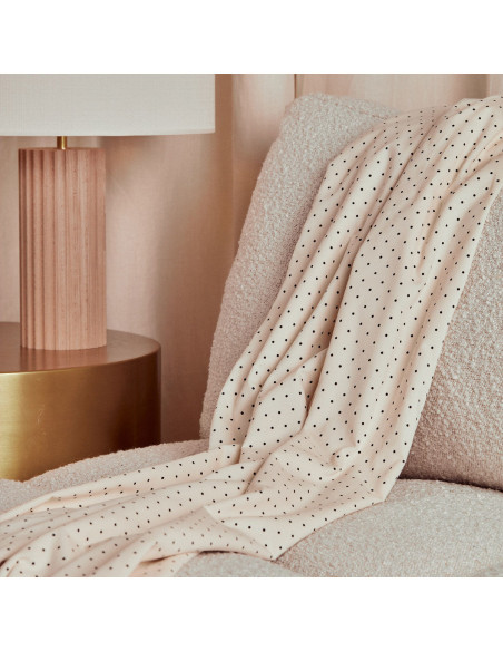 Tecido veludo cotelê com bolinhas Off-White - Atelier Brunette