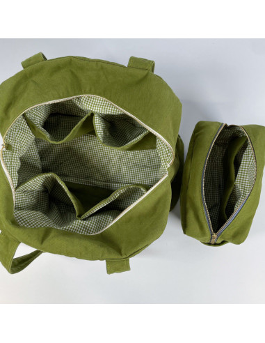 Padrão de bolsa e nécessaire de viagem - Ikatee