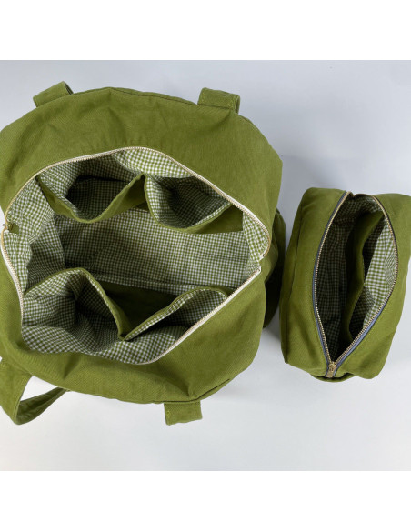 Padrão de bolsa e nécessaire de viagem - Ikatee