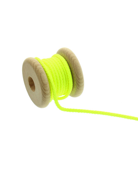 Cordão redondo anoraque - Amarelo fluorescente