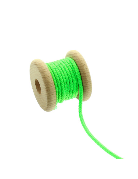Cordão redondo anoraque - Verde fluorescente
