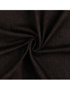 Tecido jeans de algodão clássico - Preto