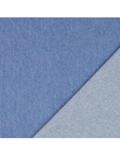 Tecido jeans de algodão leve - Azul claro 2