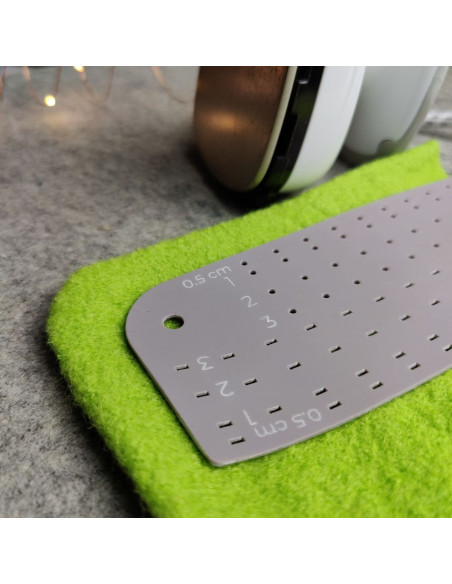 Regra de silicone para passar bainhas