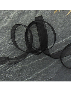 Fita de organza - Preto