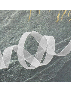 Fita de organza - Marfim