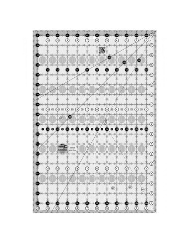 Régua retangular para quilting 12.5" x 18.5" Creative Grids