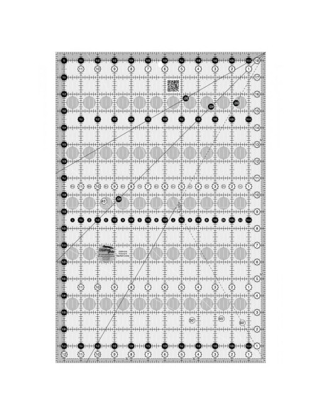 Régua retangular para quilting 12.5" x 18.5" Creative Grids