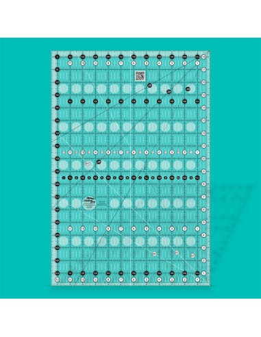 Régua retangular para quilting 12.5" x 18.5" Creative Grids