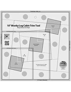 Regra 10" Wonky Log Cabin Trim Tool Creative Grids
