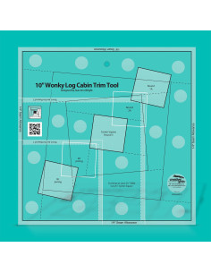 Regra 10" Wonky Log Cabin Trim Tool Creative Grids 2