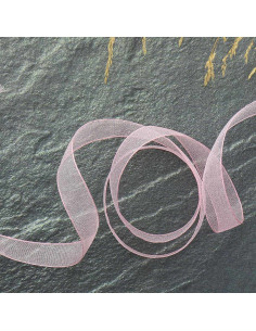 Fita de organza - Rosa