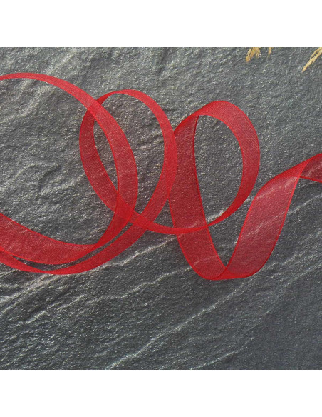 Fita de organza - Vermelho