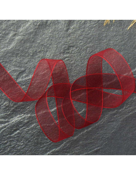 Fita de organza - Vermelho escuro