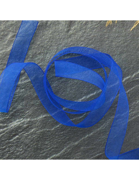 Fita de organza - Azul real