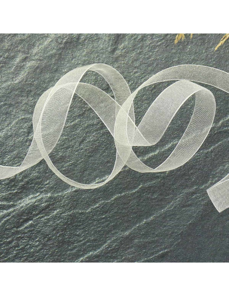 Fita de organza - Creme